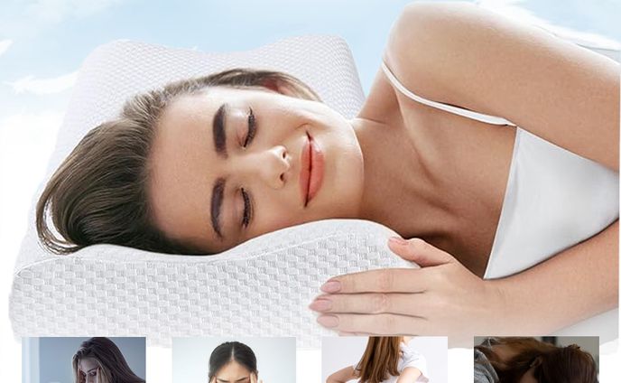 睡眠後の疲労回復を促す枕の架空Web広告