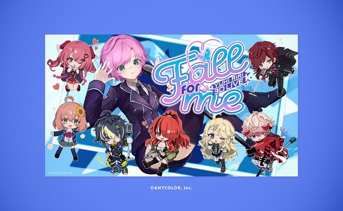 夕陽リリ生誕LIVE2024 「Fall for me」の各種ロゴ・KVのデザイン