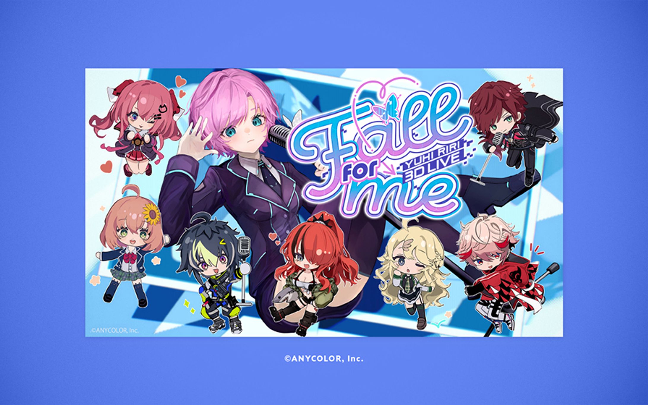 夕陽リリ生誕LIVE2024 「Fall for me」の各種ロゴ・KVのデザイン-1