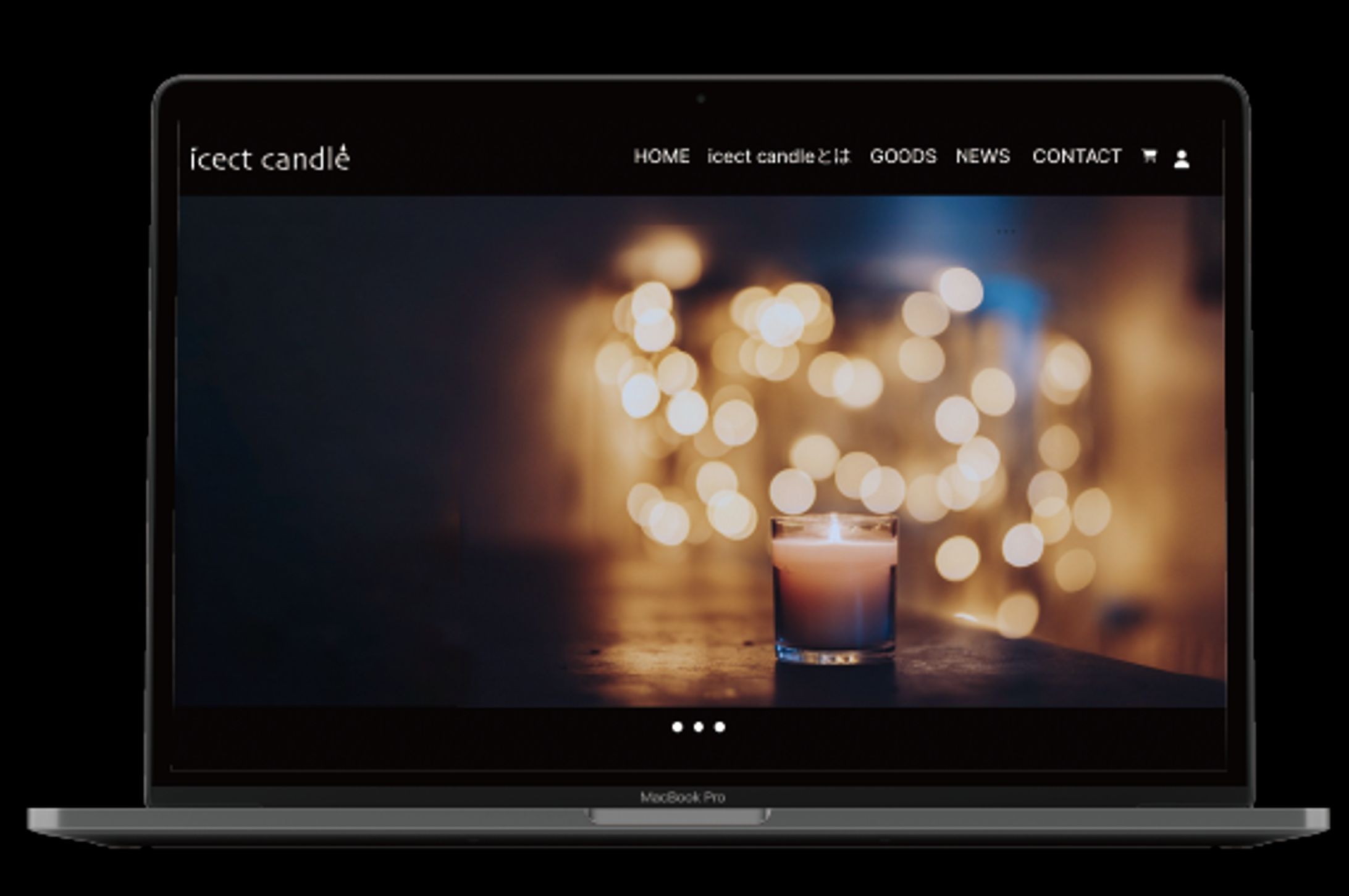 氷のキャンドル『icect candle』サイト、バナー広告-1