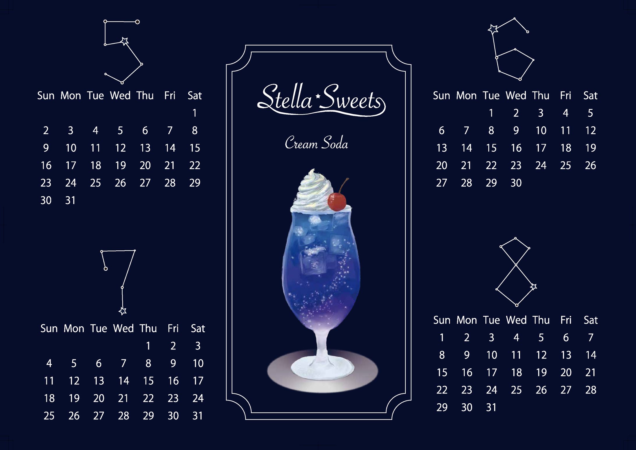 Stella Sweets　カレンダー-1