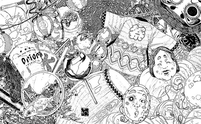 【夏祭り】ボールペン画