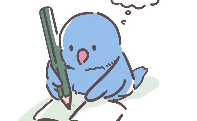 ラフなタッチの動物イラスト