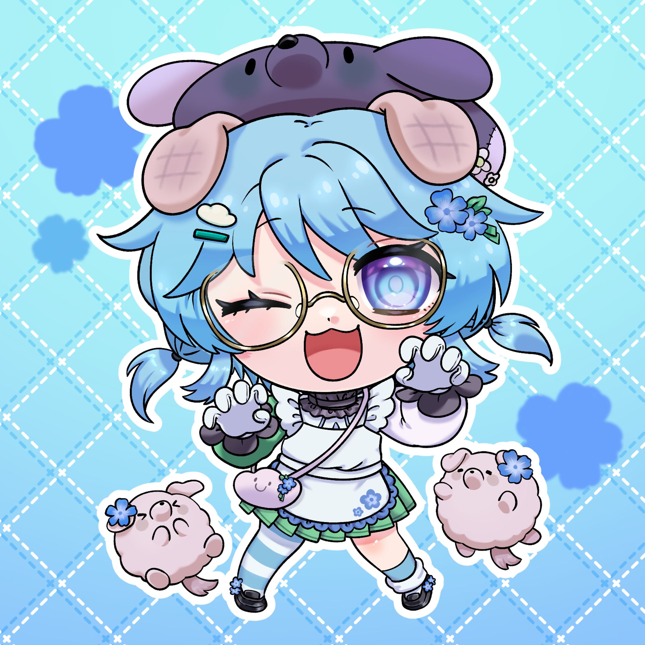 Vtuber『ぽめら・にあ』様 SDイラスト-1