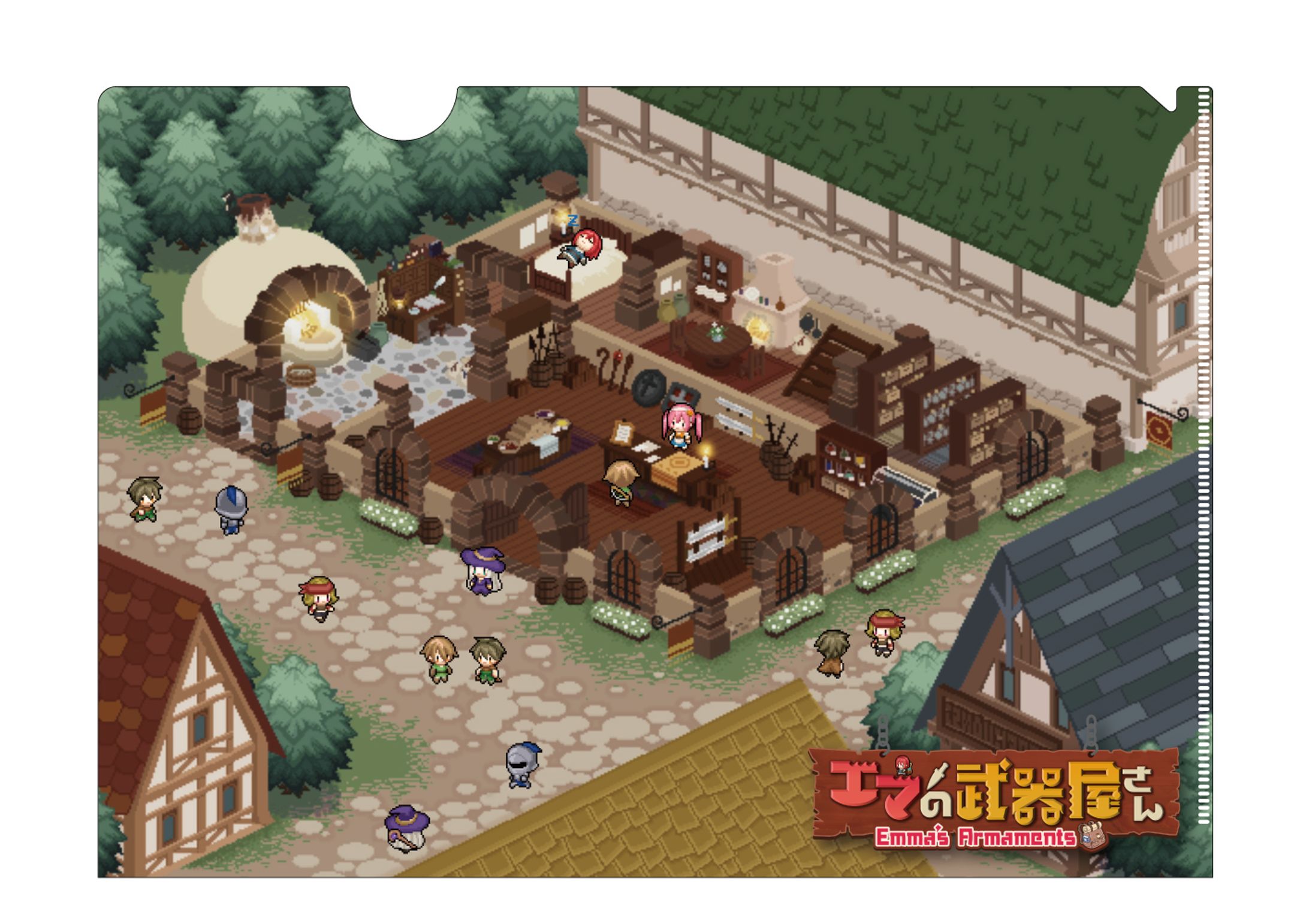 【お仕事】ゲーム　クリアファイルデザイン-1