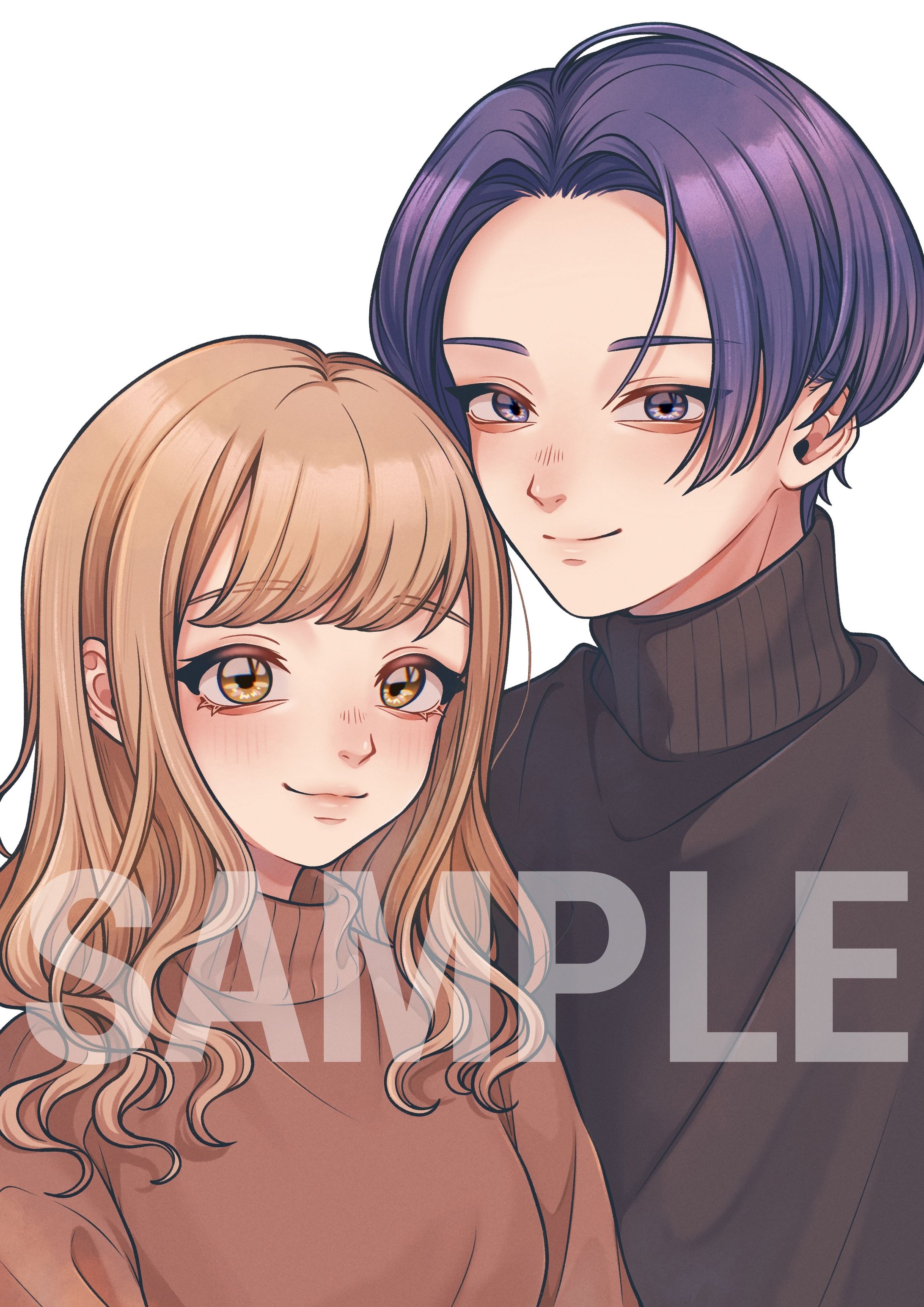 アイコンイラスト［ペア画］-1