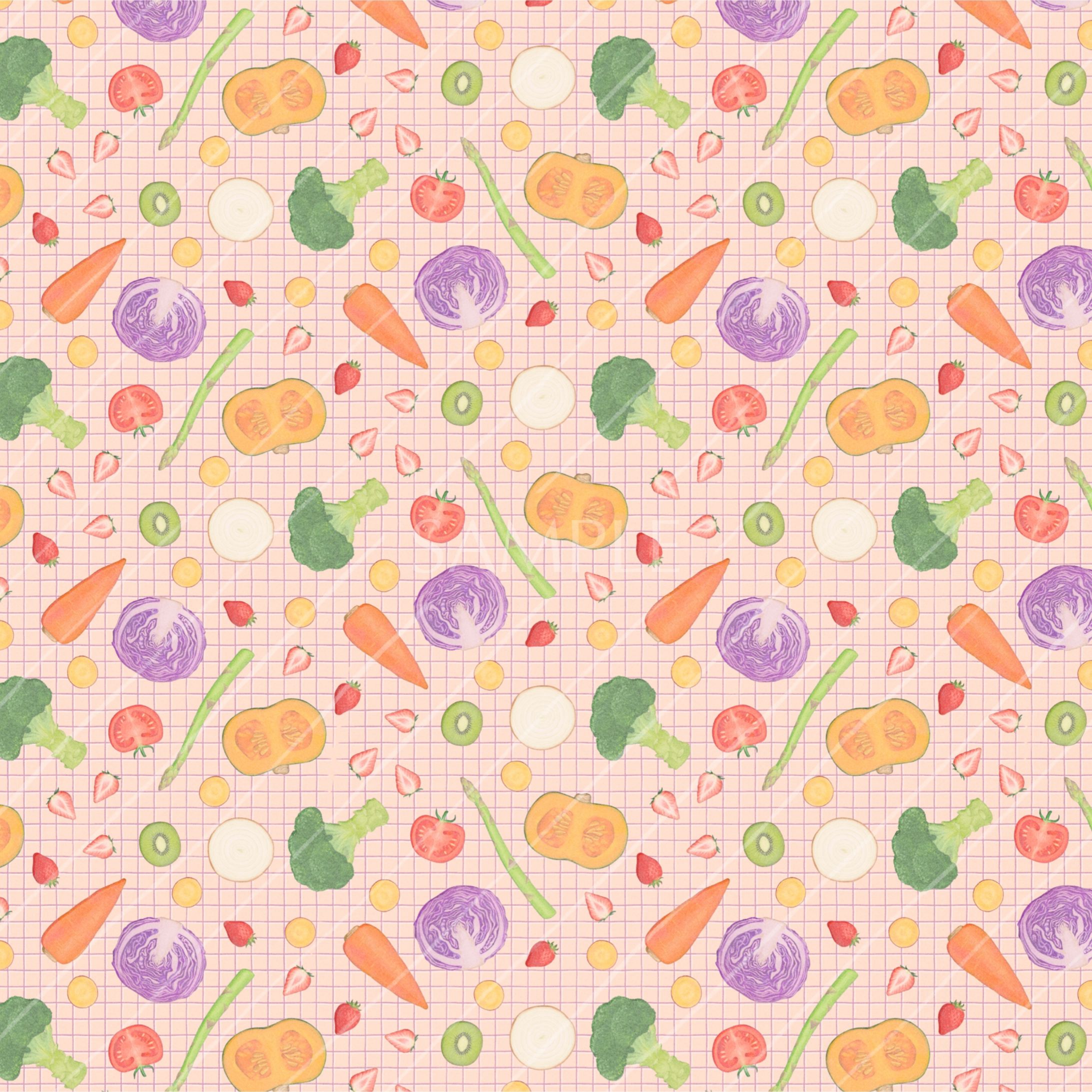 【パターン】お野菜いっぱい-1