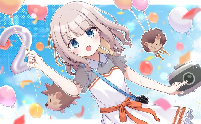Vtuber奈莉朶ここ 2周年記念イラスト