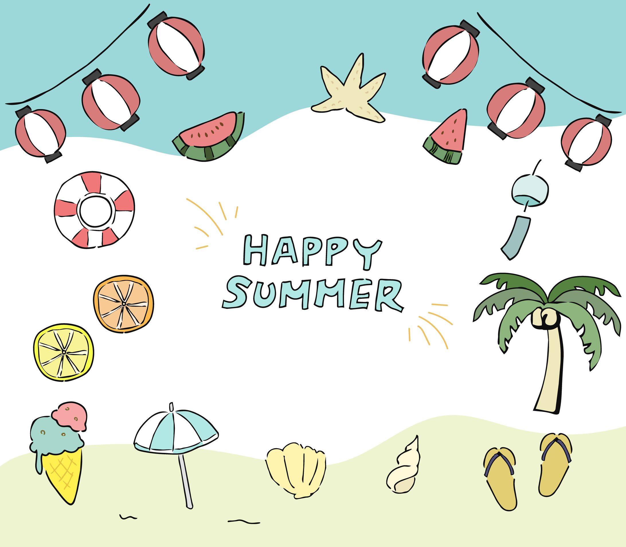 夏にまつわるイラスト-1