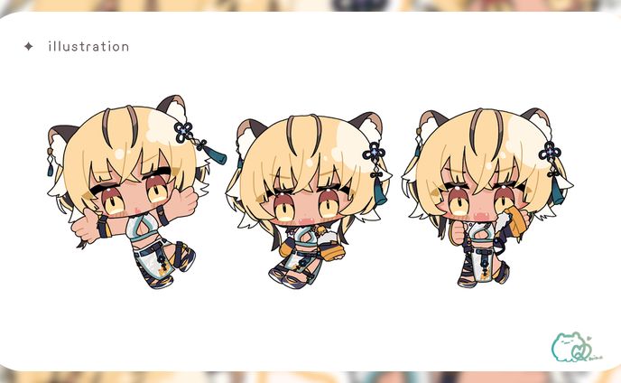 ちびキャライラスト /Taring Hu様