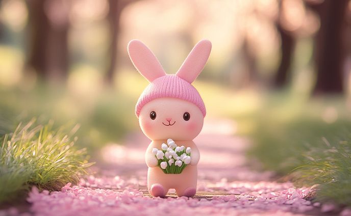 フエルトウサギ