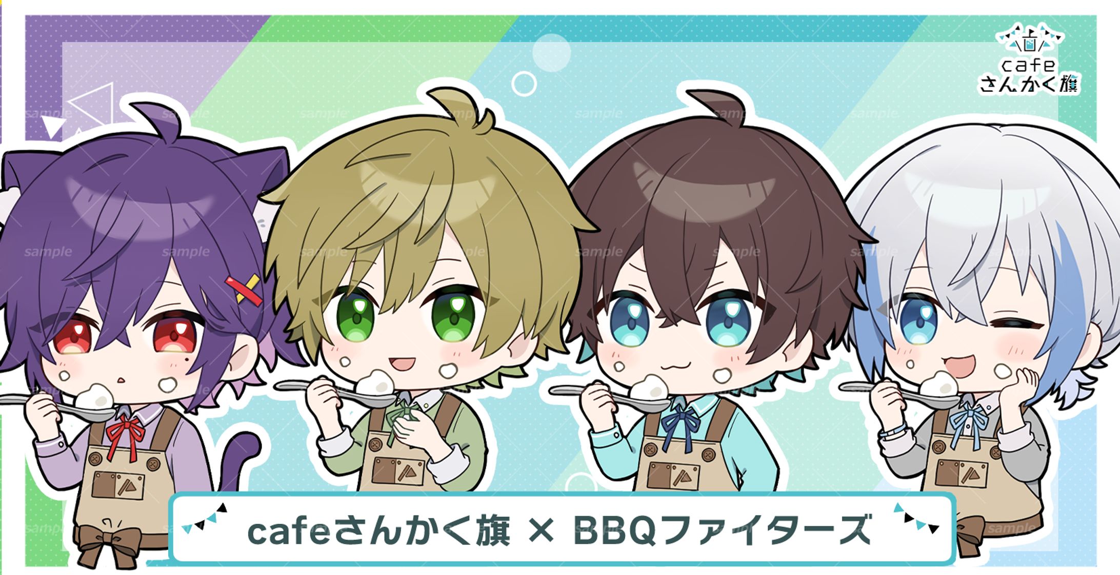 株式会社UMM様『cafeさんかく旗×BBQファイターズコラボ』 グッズ-1