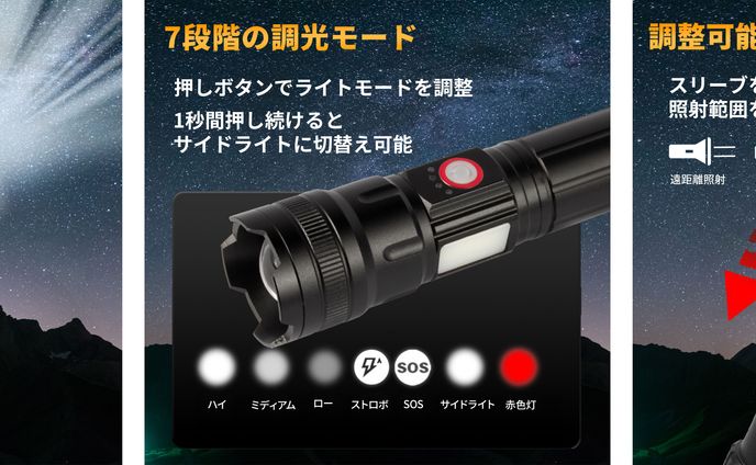 【商品画像　制作実績】懐中電灯