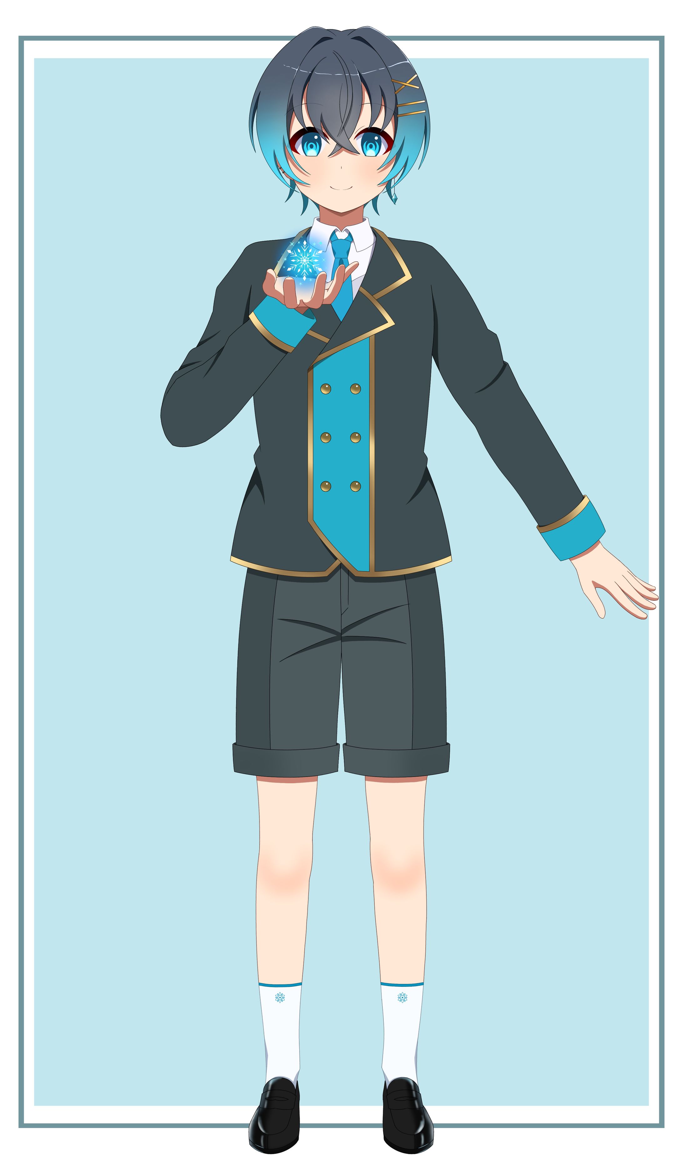 氷浦蓮斗 全身イラスト-1