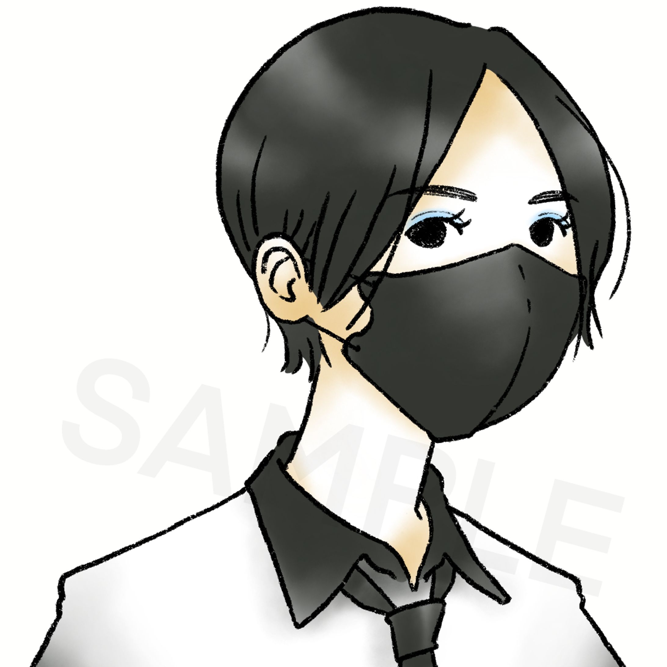 似顔絵｜雪代すみれ様-1