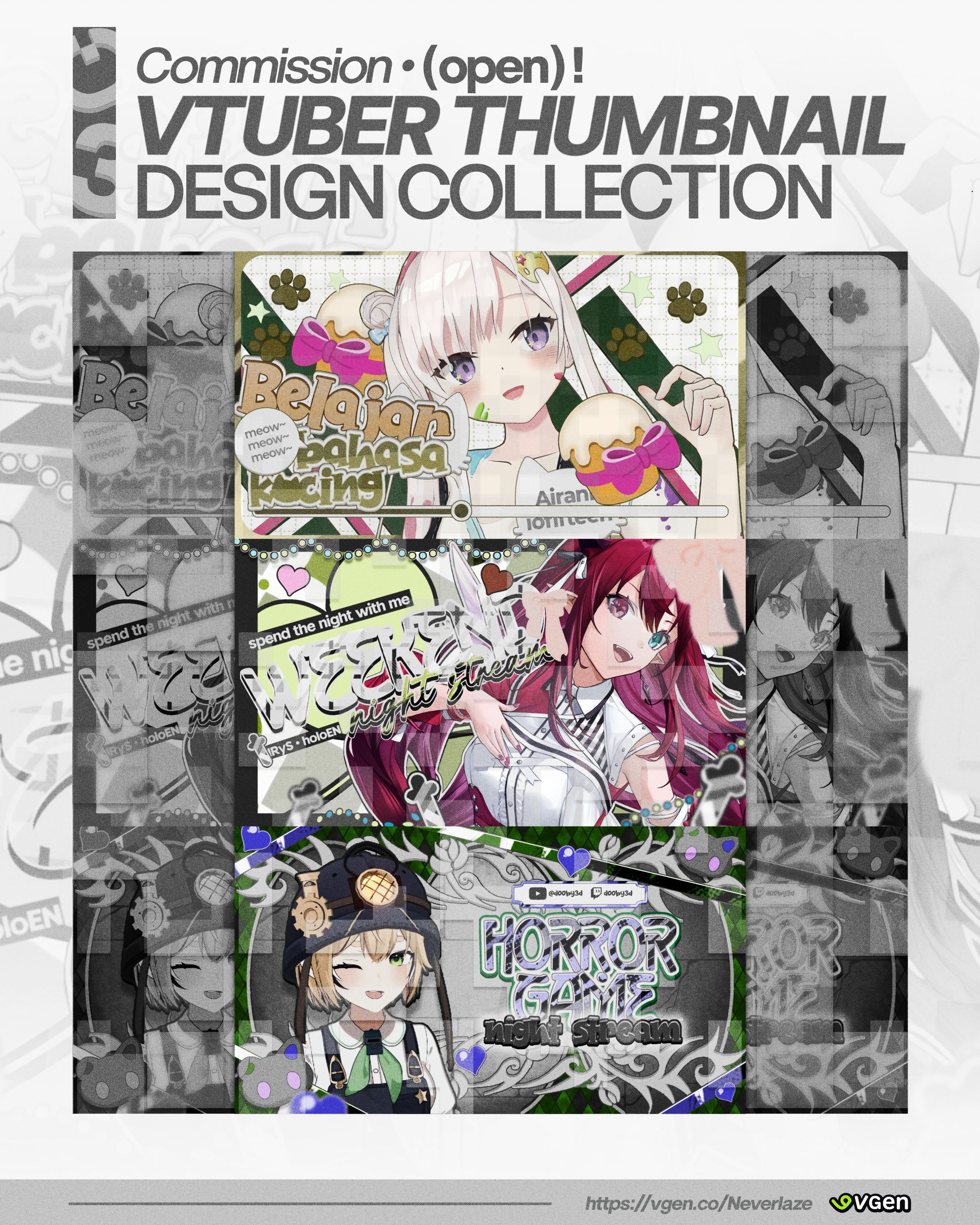 [FAN MADE] VTUBER THUMBNAIL DESIGN WORK COLLECTION 03-1