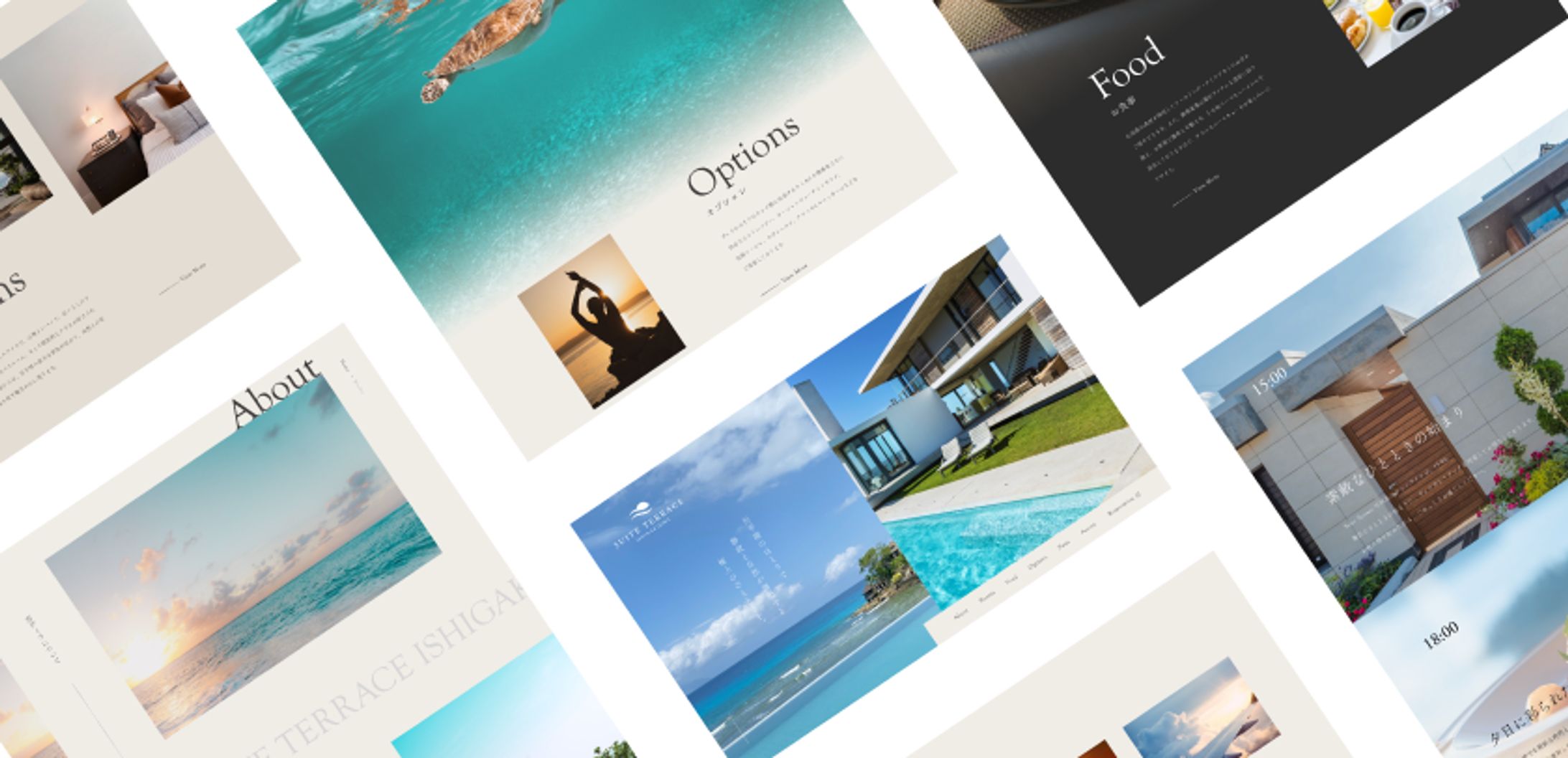 プライベートヴィラのWEBサイト-1