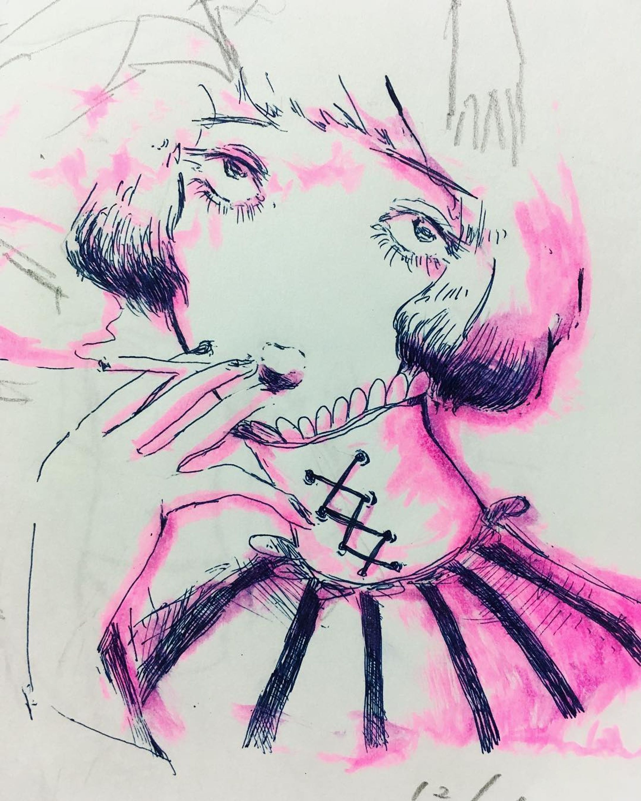 #illustration  #アナログイラスト  #croquis #イラストレーション  #イラスト #絵-1