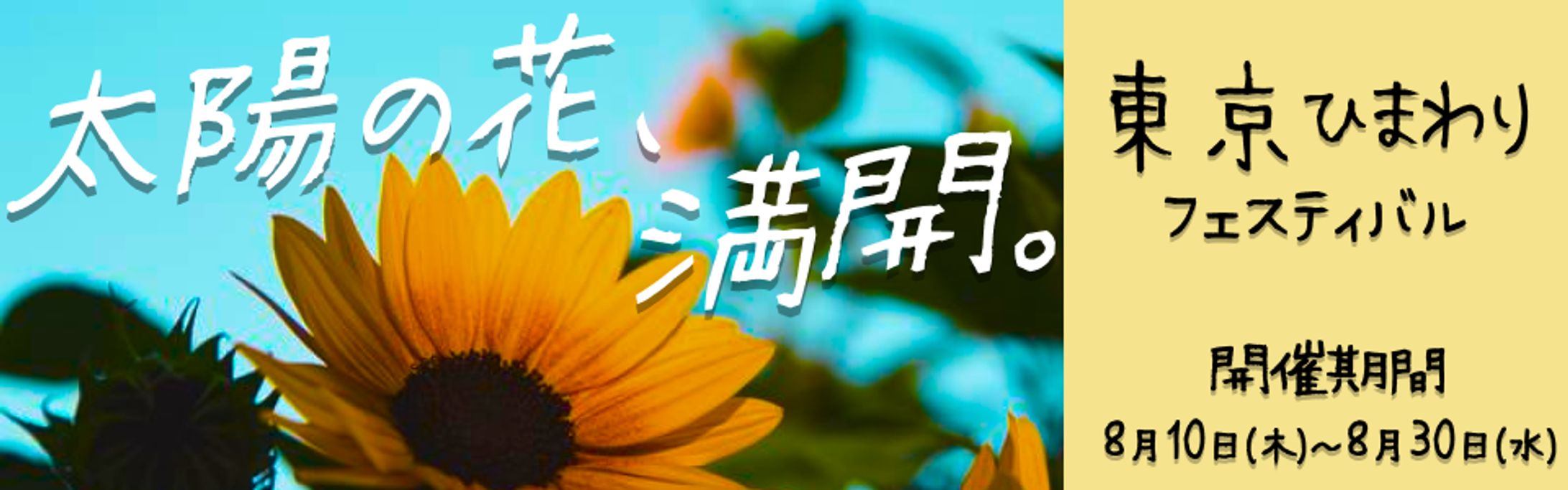 東京ひまわりフェスティバル320×100（架空）-1