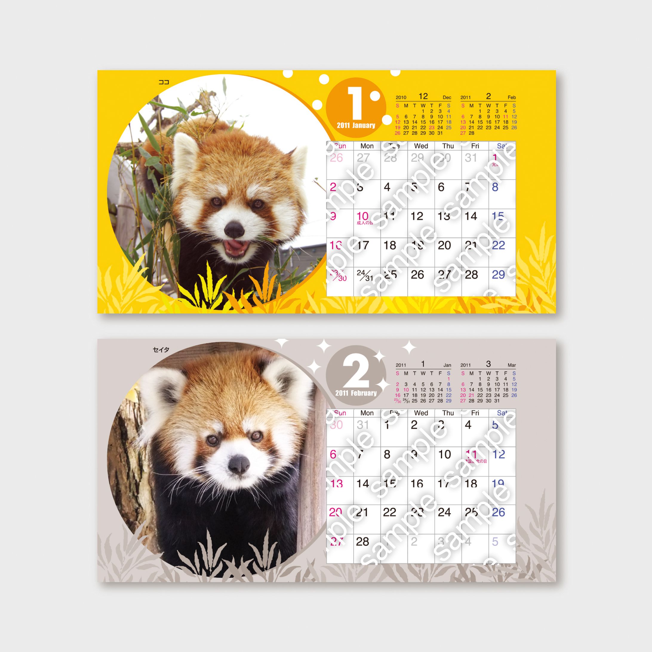 【卓上カレンダー】円山動物園-1