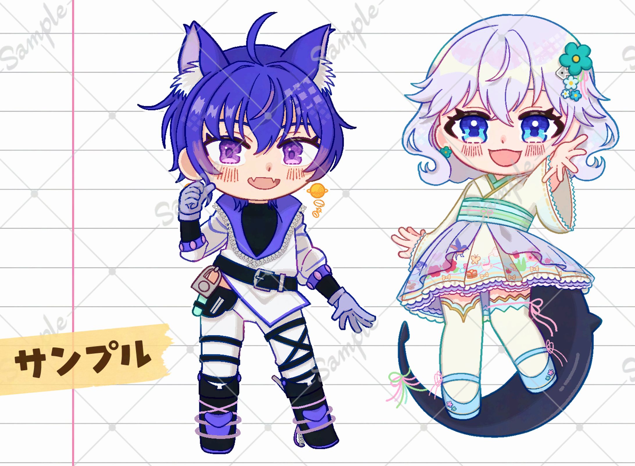 デフォルメ立ち絵サンプル-1