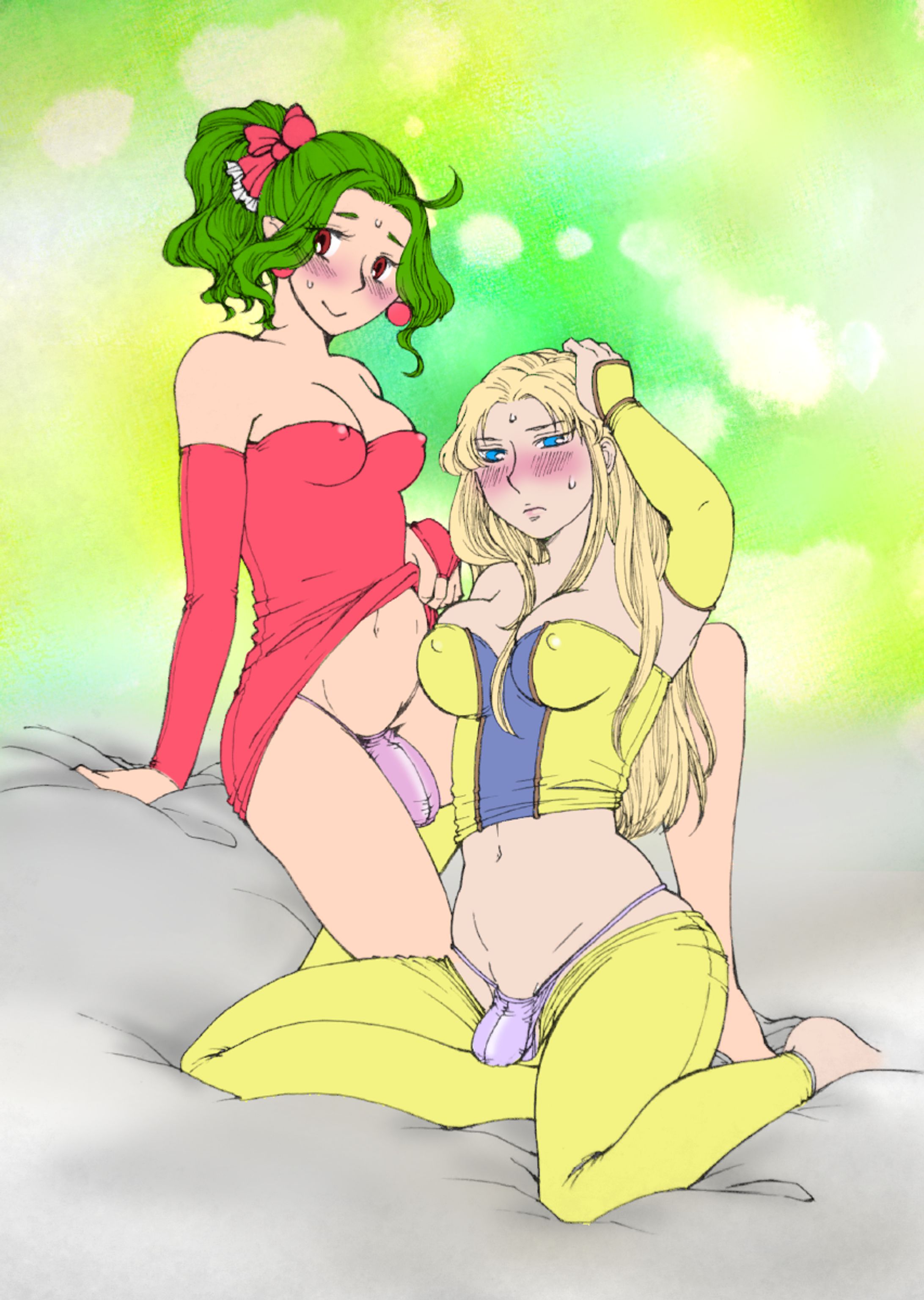 ティナ×セリスふたなりGストリング-1