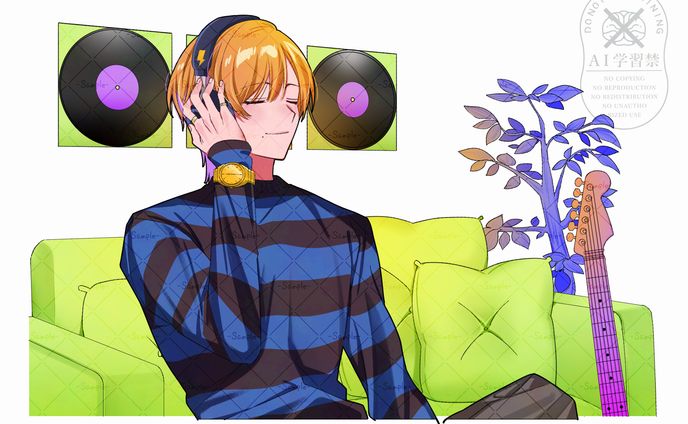 【イラスト】ドワンゴ楽曲収益化サービス広告イラスト