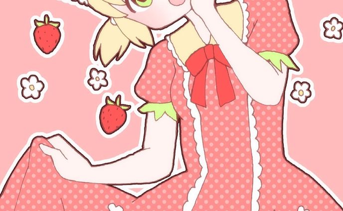 いちごちゃん🍓　#イラスト　#お絵描き　#illustration #illust #女の子　#女の子イラスト　#デジタル　#デジタルイラスト　#デジタル絵　#オリジナル　#オリジナルイラスト　#オリジナル絵　#いちご　#イチゴ　#苺　#ロリィタ　#ロリィタファッション　#ロリータ　#ロリータファッション　#フリル