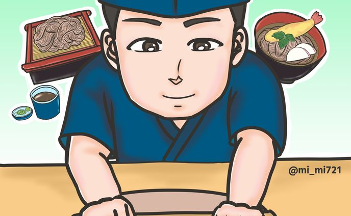 【ご依頼実績】お蕎麦屋さん（SNSアイコン）