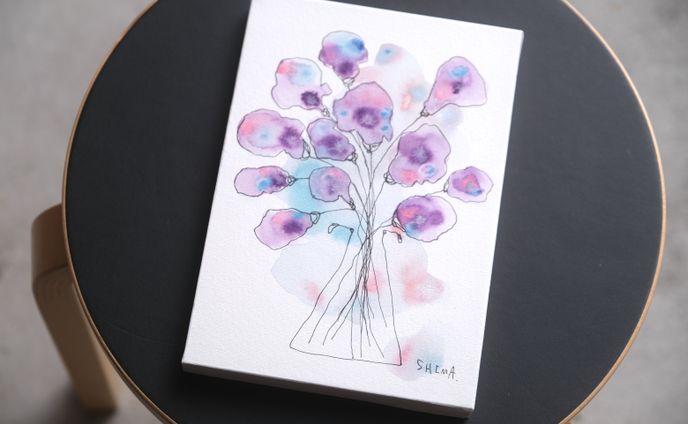 Colorful Forest Flower Vase