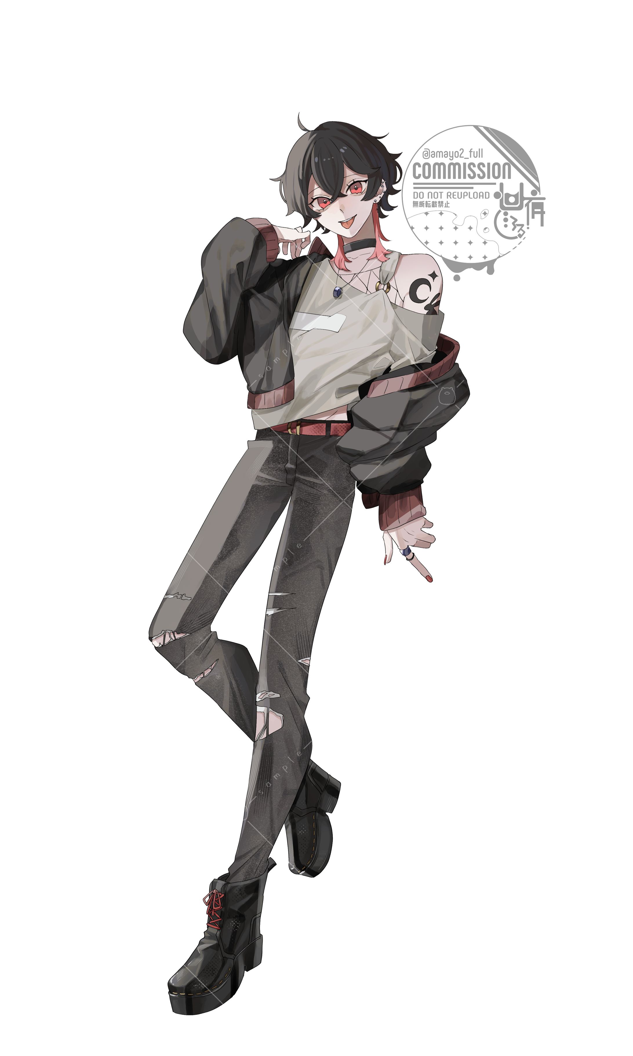 【ご依頼】TRPG用立ち絵（差分4種）-1