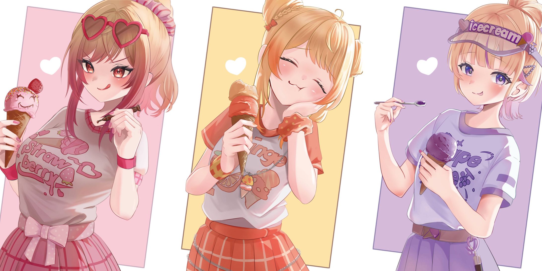 【FA】連作　莉々華&奏&はじめ　アイス衣装-1