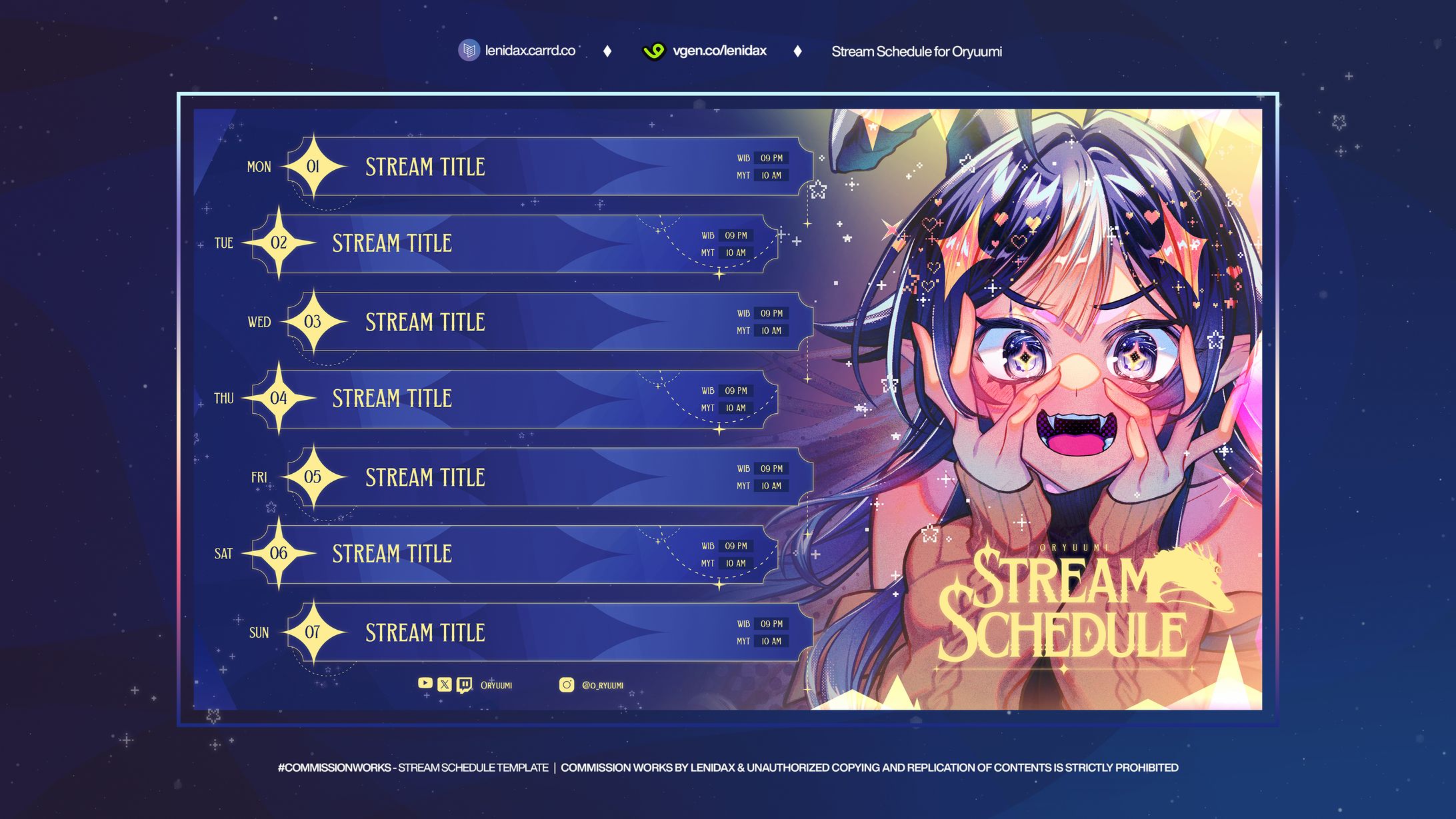 Stream Schedule - Oryuumi-1