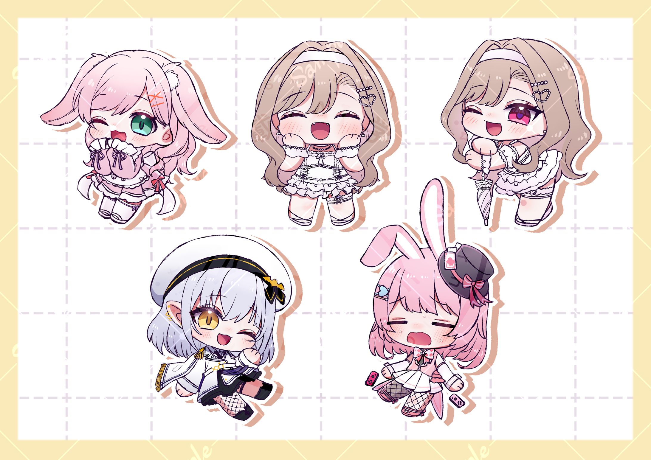 【お仕事】ラフミニキャラ-1