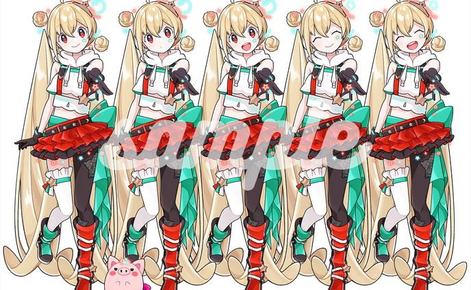 vtuber、表情差分