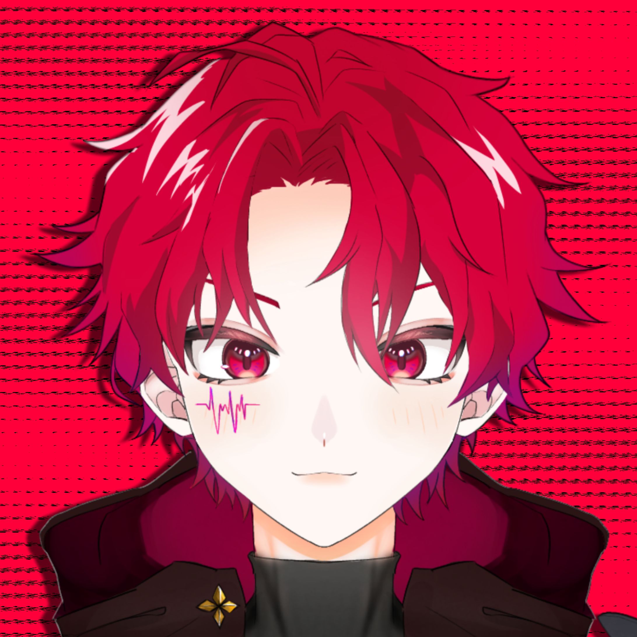 オリジナルキャラクター1/Live2d用パーツ分けイラスト/アイコン用イラスト-1