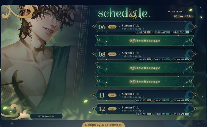 VTuber Stream Schedule