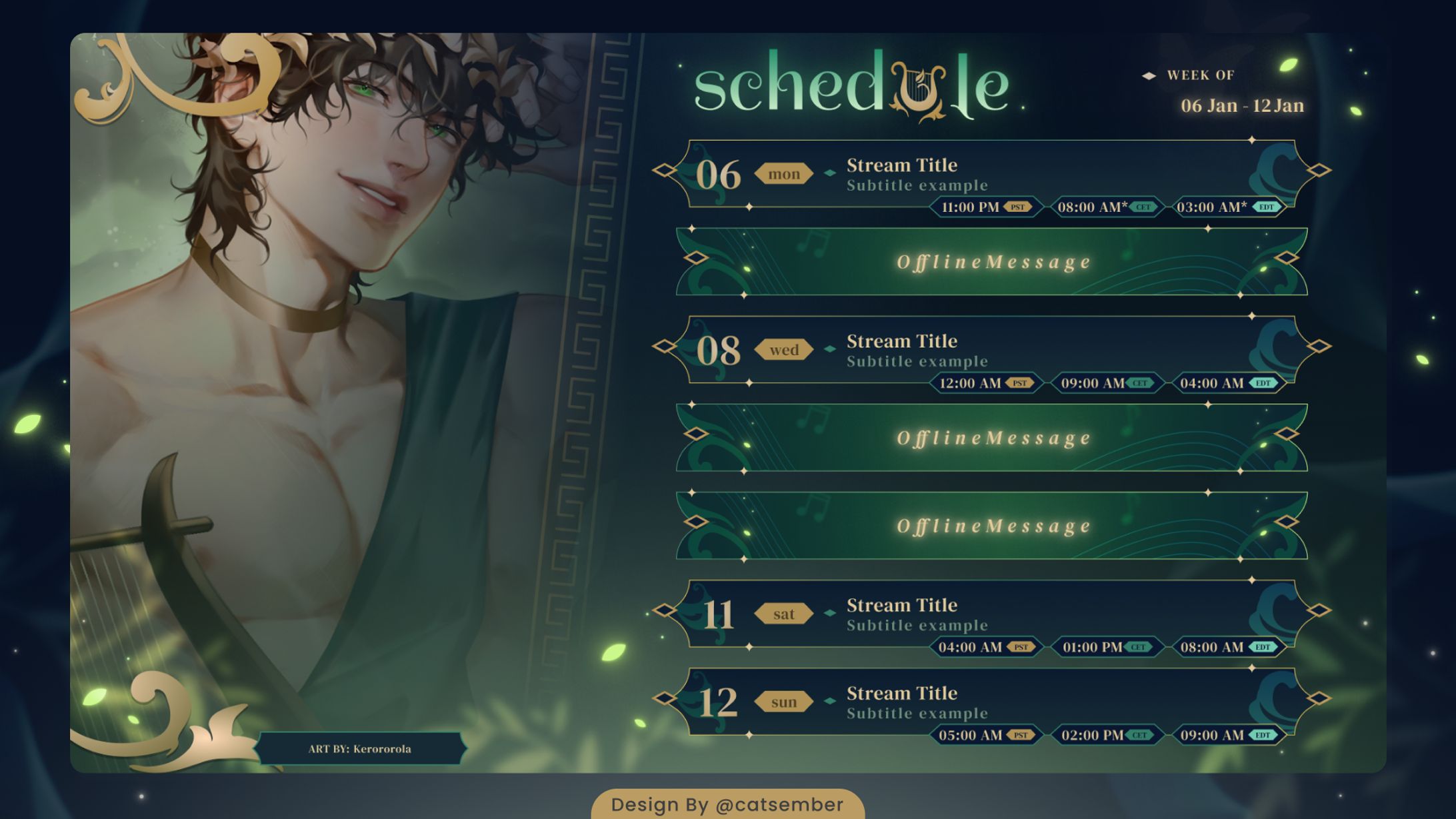 VTuber Stream Schedule-1