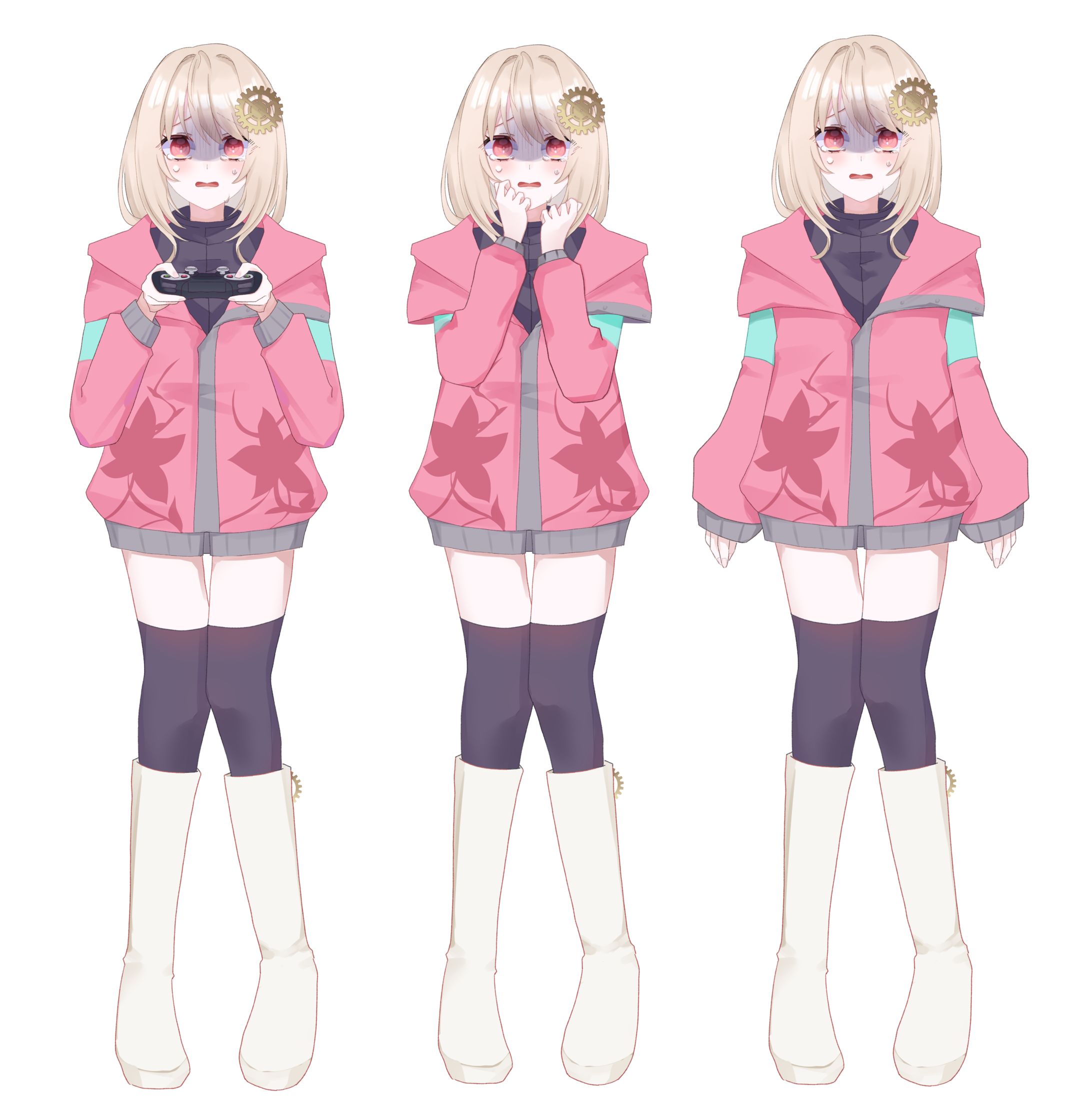 VTuber 時雨花百様 ホラゲー用立ち絵＆差分多数-1