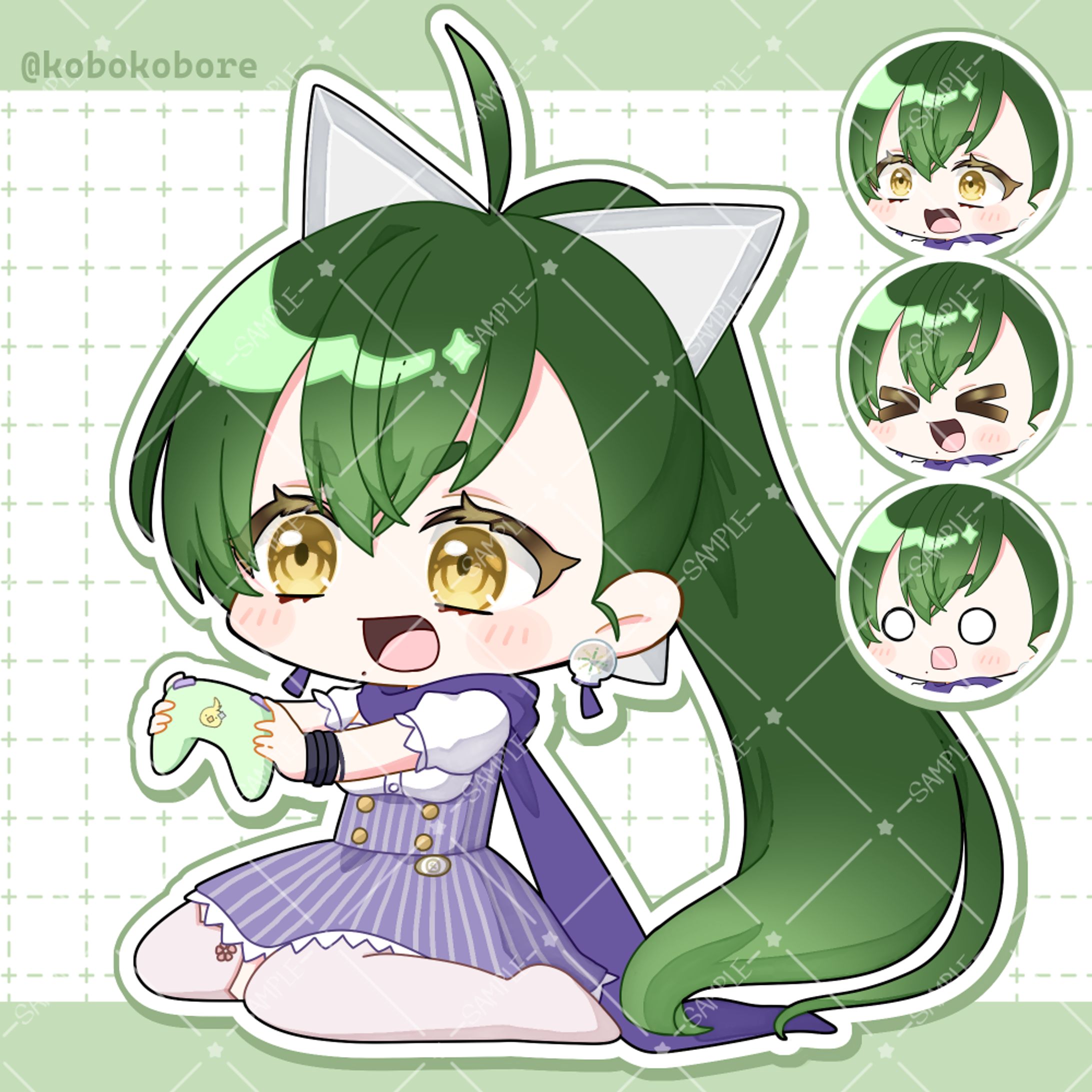 【鳥飼みやこ様】ミニキャライラスト-1