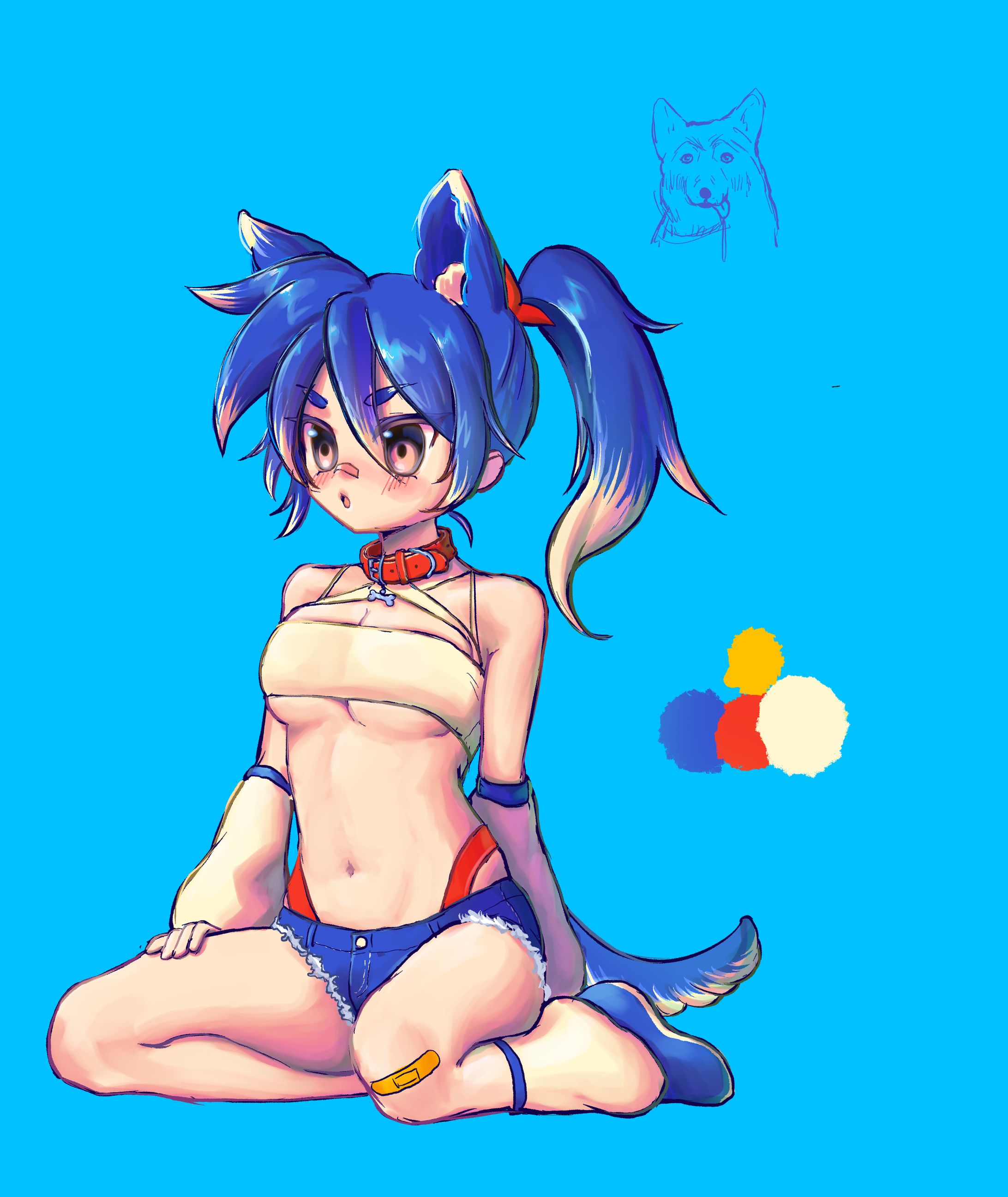 狼犬の女の子-1