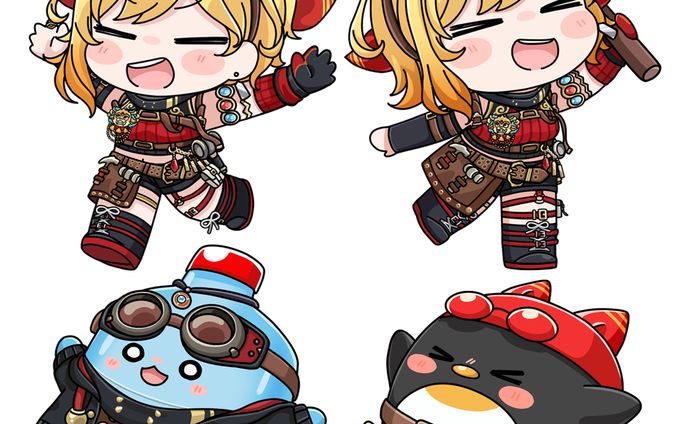 ホロライブID カエラ・コヴァルスキア様　誕生日記念2025グッズイラスト