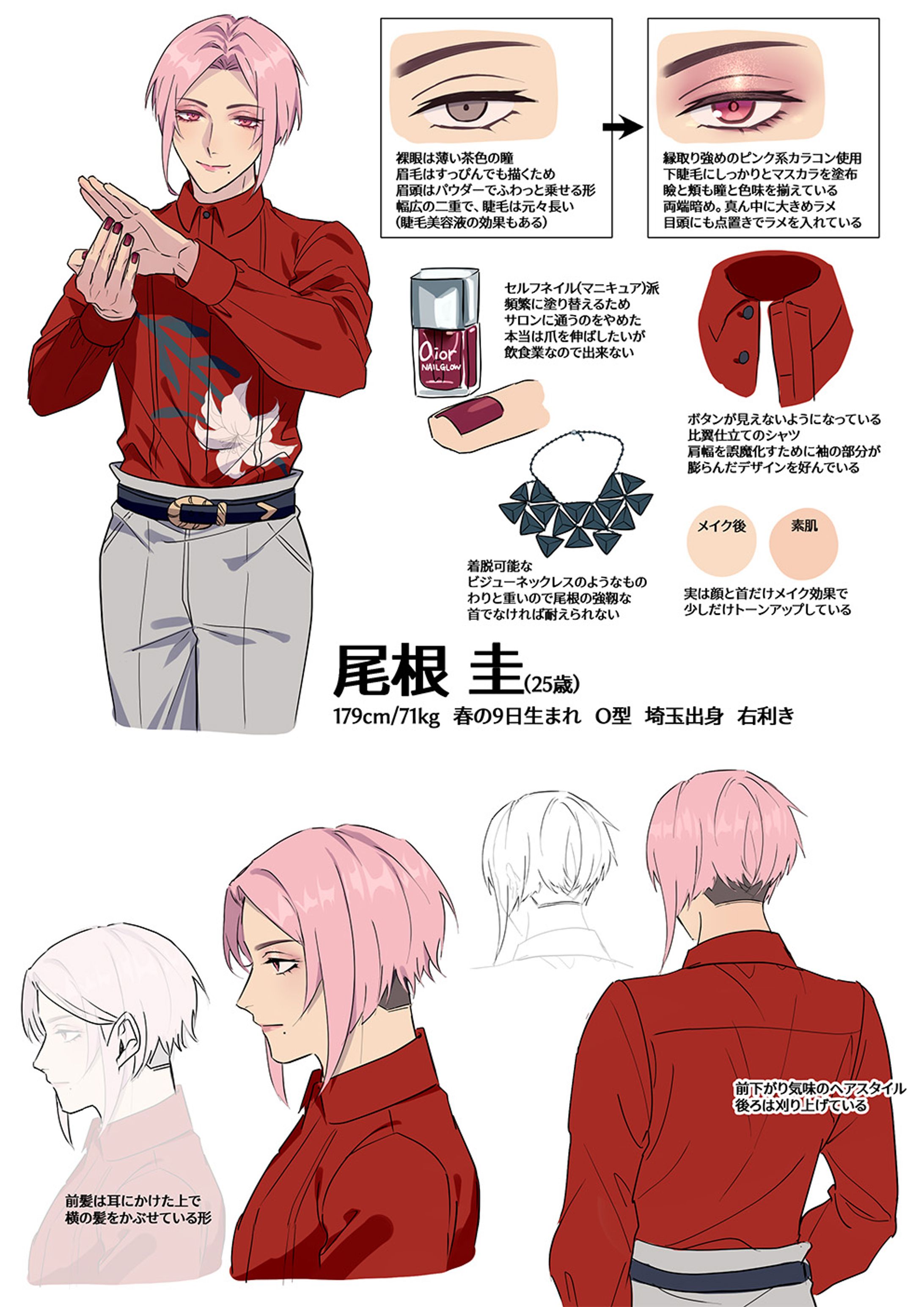 キャラクターの設定資料例-1