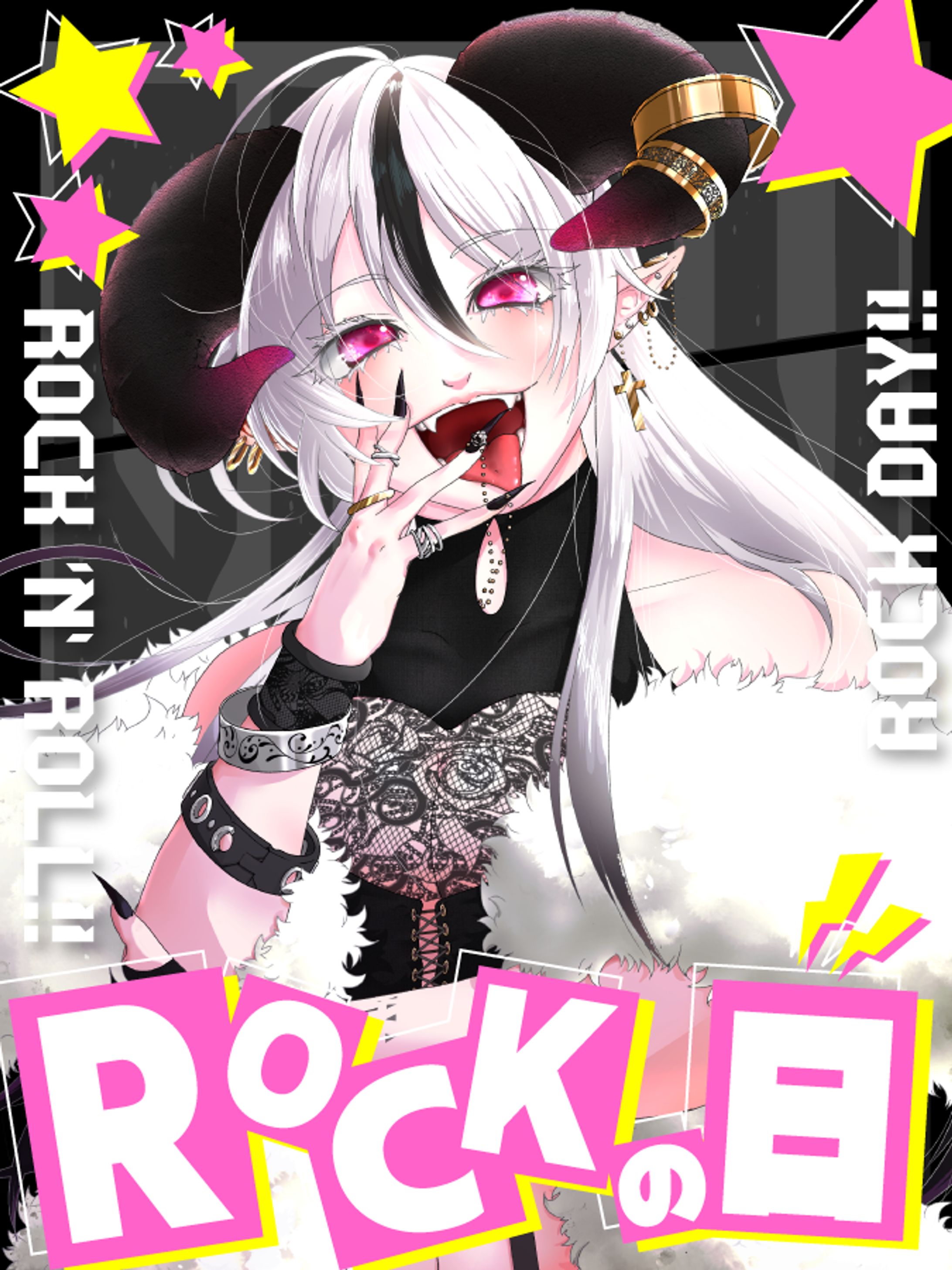 無料配布【ロックの日VTuber素材】-1