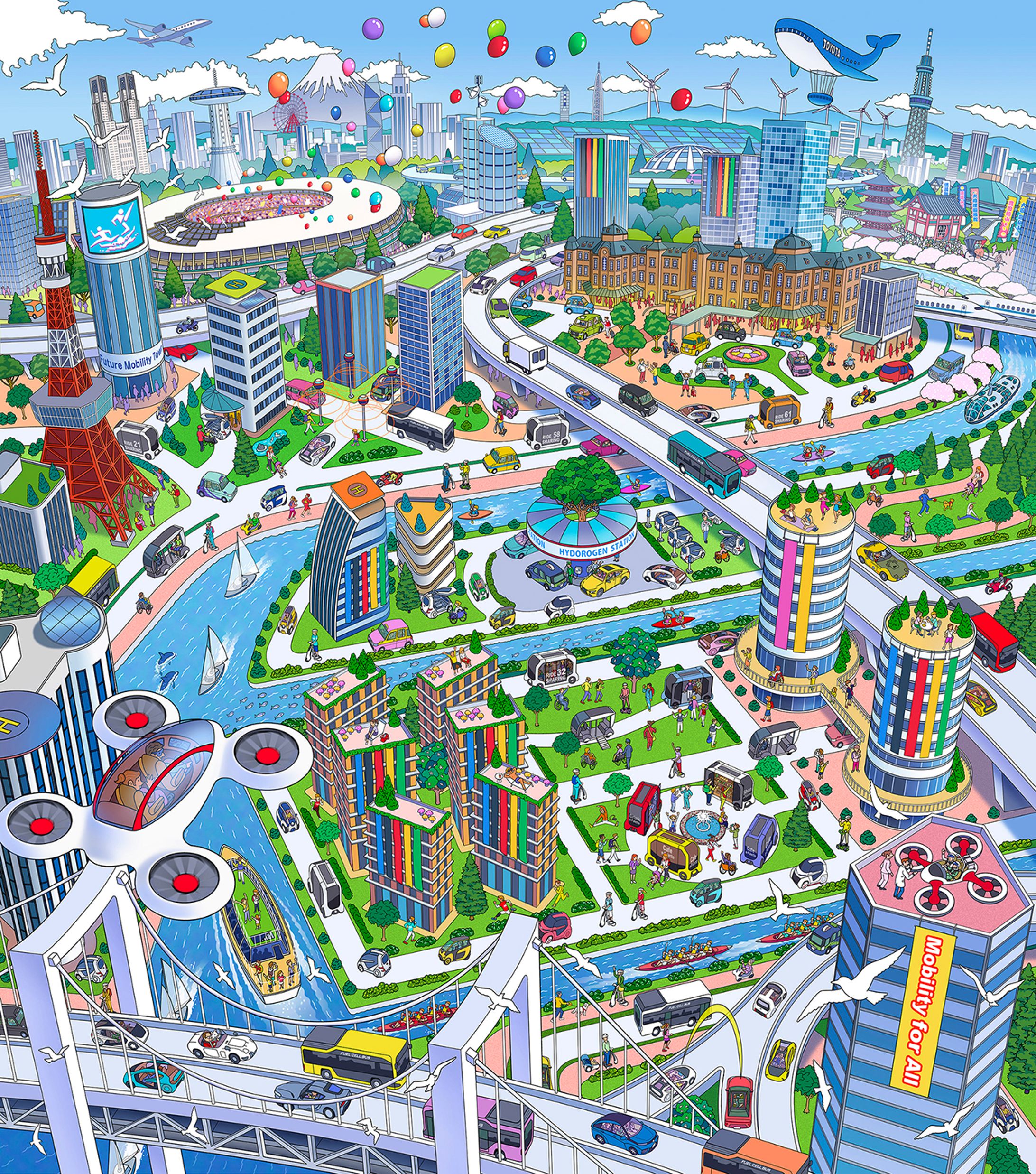 　TOKYO-2020 トヨタ会館壁画-1