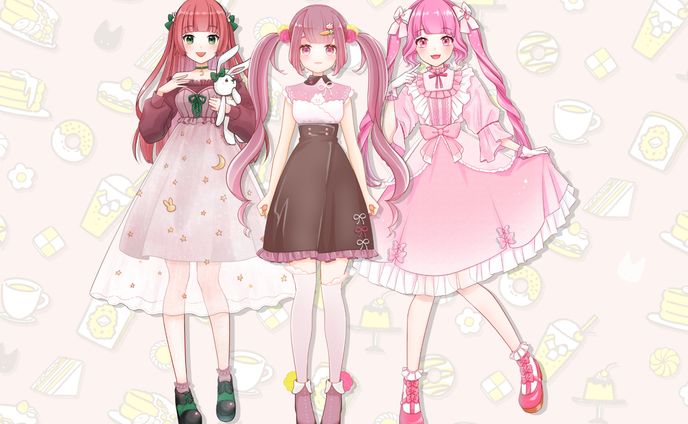 【work】IRIAM配信用イラスト