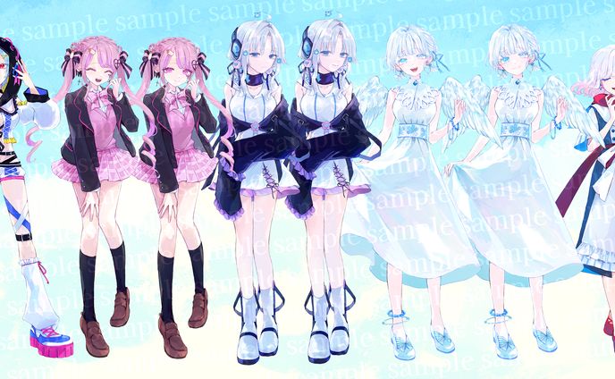 ご依頼絵＊歌ってみた動画用立ち絵