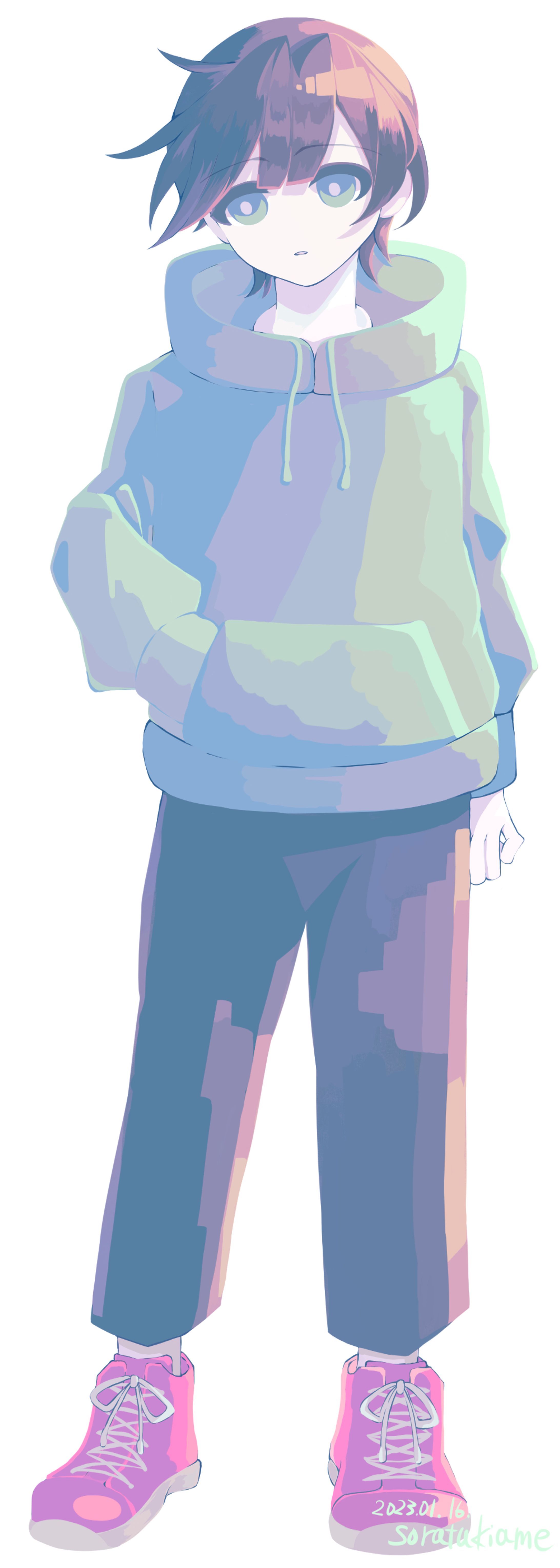パーカーを着た男の子立ち絵-1