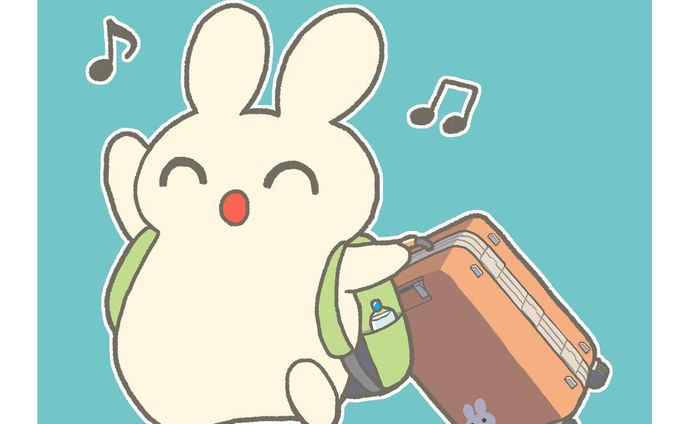100日チャレンジ65日目
旅行するのです！
#100日チャレンジ #100日イラストチャレンジ #イラスト #うさぎ #スーツケース
