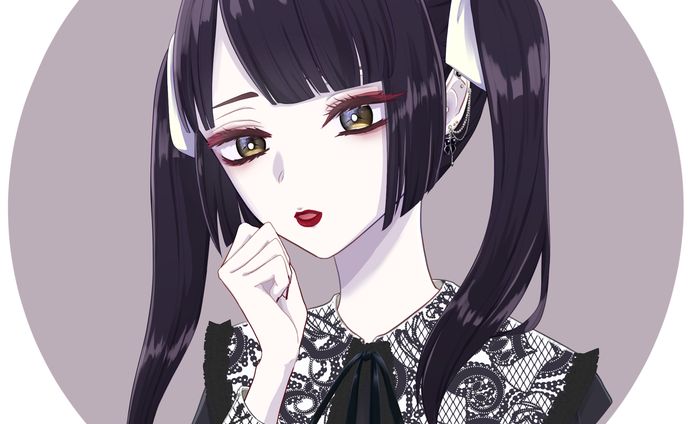 アイコンイラスト　地雷系女子